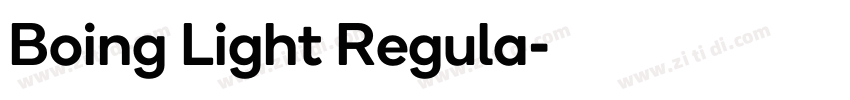 Boing Light Regula字体转换